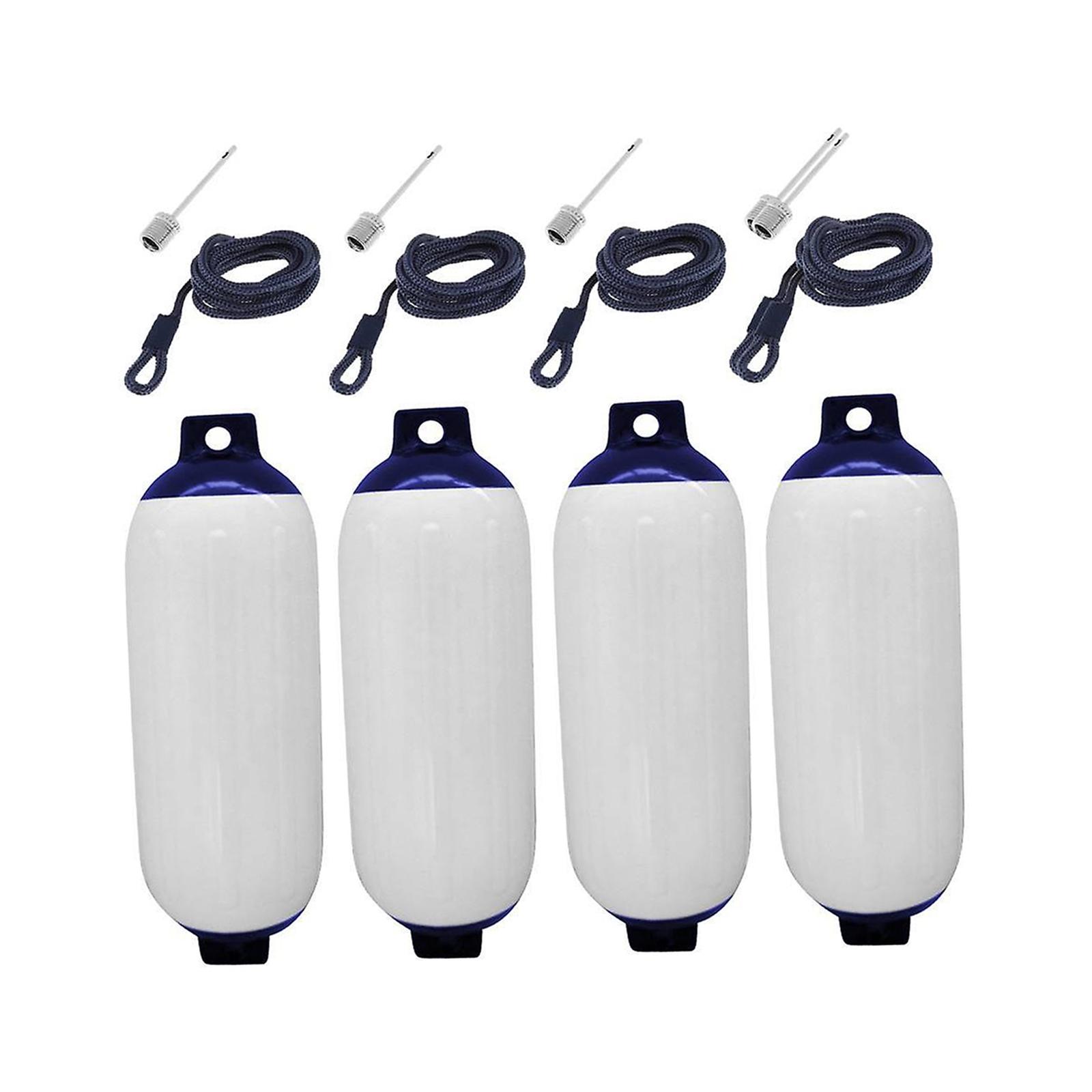 

4x Boat Fenders, Marine Dock Protector, Marine Dock Bumpers, Inflatable, Protection for Camping, Fishing Boats