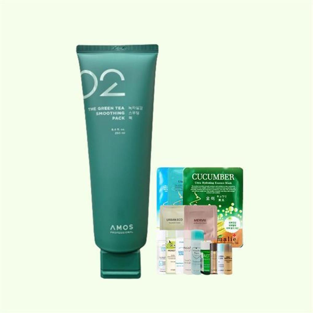 Amos Green Tea Real Smoothing Pack 250 New Moisture Pack Hair Loss Relief Functionality