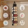 1PC Storage Bag Clothes Hanger Compartment Hanging Organiser Clothes Hanger Foldable Leggings Organiser Wardrobe Roll Organiser