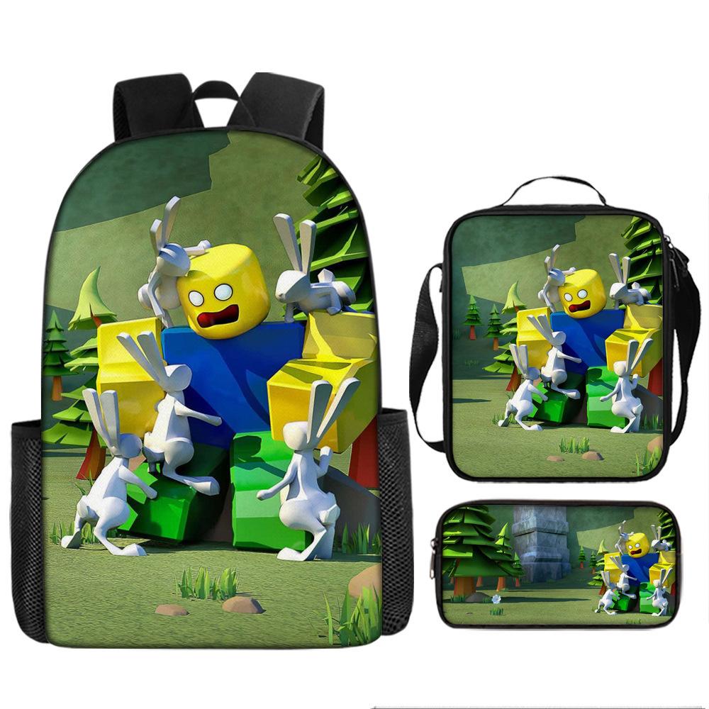 Robles Backpack Three-Piece Children'S Cartoon Backpack Large Capacity School Bag