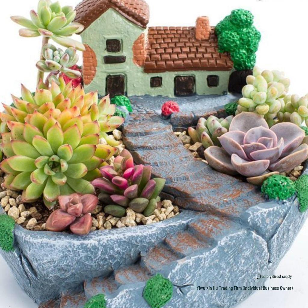 Extra-Large Hanging Succulent Pot: Multi-Diameter Micro-Landscape Decoration