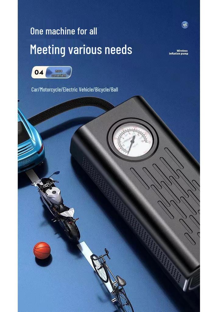 Portable Smart Wireless Car Tire Inflator Pump