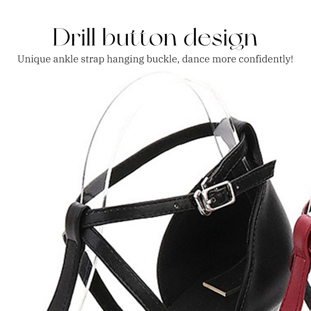 Women's Pointed Latin Salsa & Standard Dance Shoes Ballroom Modern Jazz Dancing Shoes heele