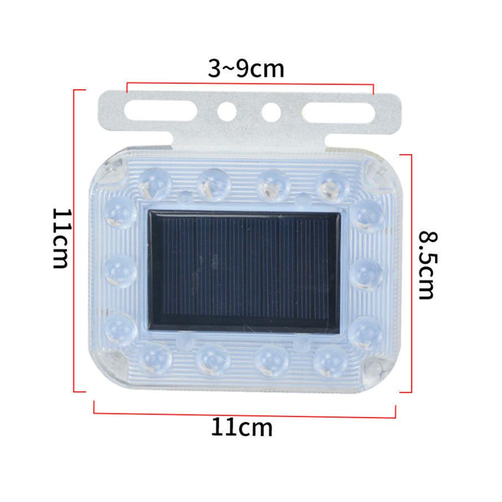 Truck Solar Powered Warning Flashing Lights Anti Collision Truck Tail Flashing Light Touch Switch Wireless Strobe Triangle Lamp