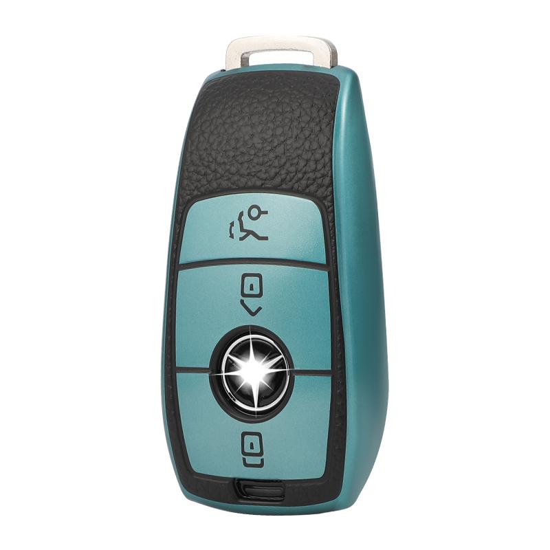 Leather Car Key Case Fashion TPU Car Key Cover Fit for Benz a B C E G K R S Class Smart Remote Key Case Protector