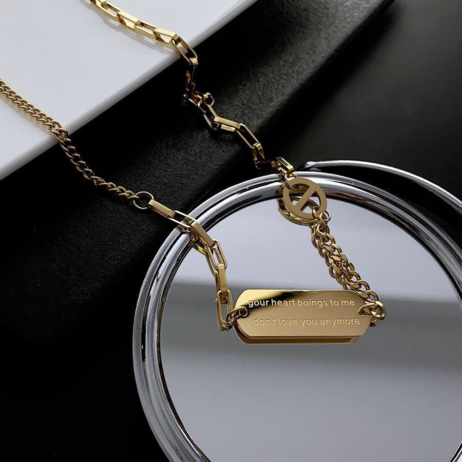 2025 Women's Titanium Steel Necklace: Light Luxury, Clavicle Chain, Non-Fading High-End Accessory