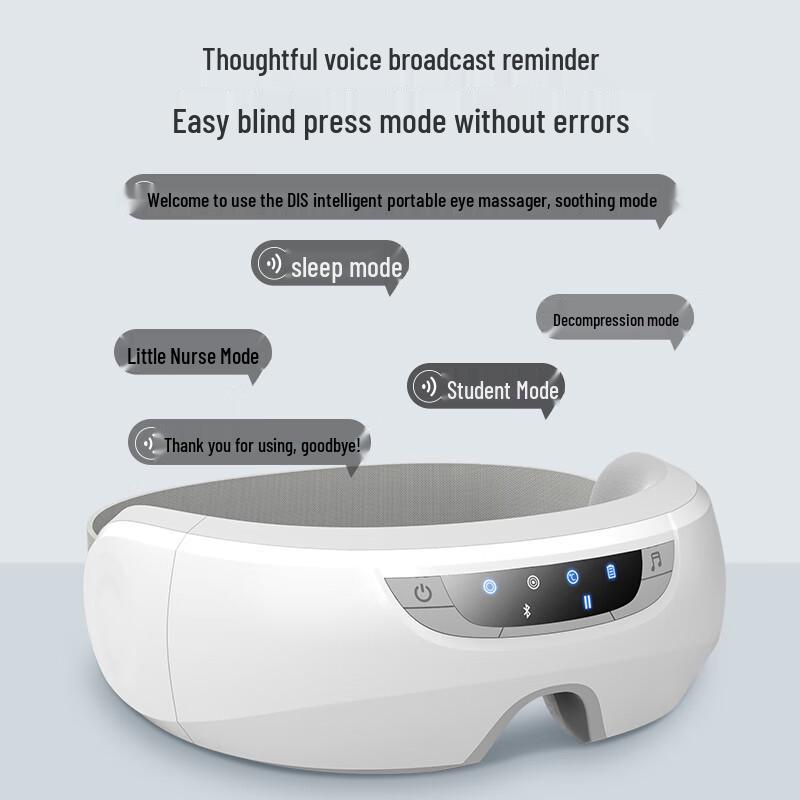 Dis Smart Foldable Eye Massager with Heat & Bluetooth Music CN Plug (adapter Included)