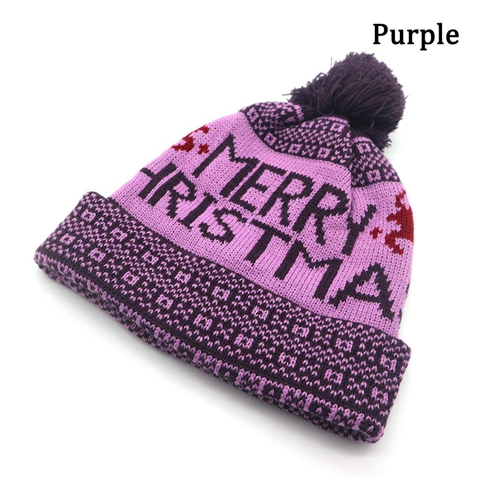 Pompom Knitted Beanies Elk Ski Cap New Casual Cap Gift