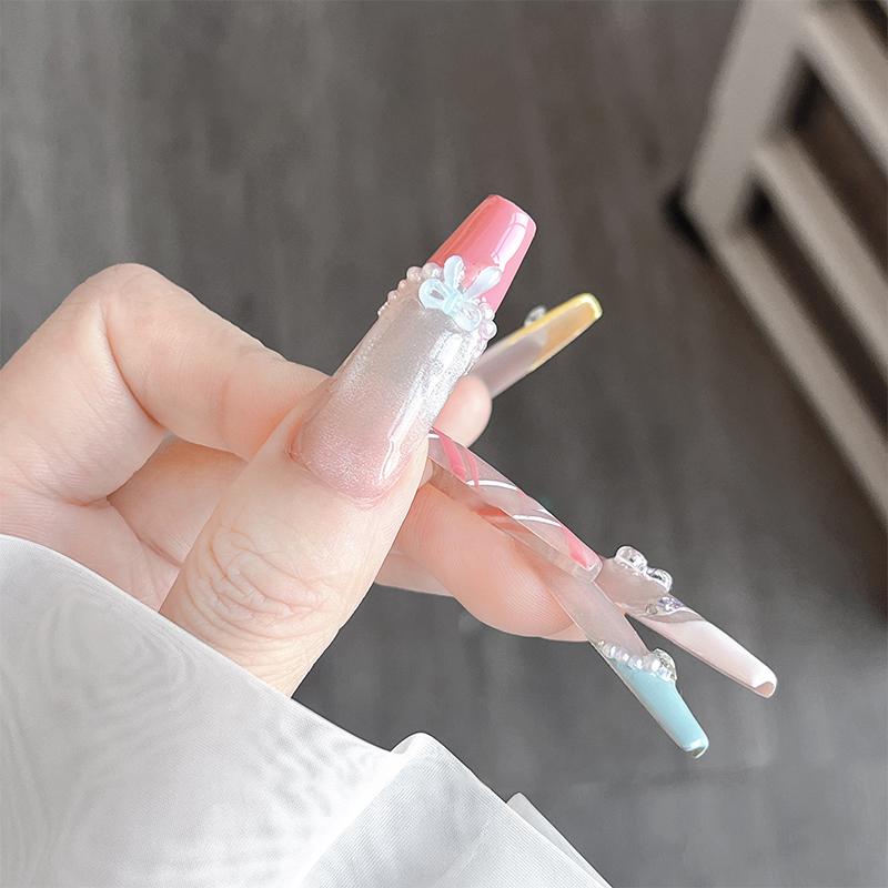 100Pcs Mini 3D Bow Nail Charms Fashion Kawaii Resin Bowknot Manicure Decoration Nail Art Supplies