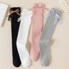 New Kids Girls Bow Long Socks Spring Autumn Cotton Over The Knee High Socks Cute Baby Lolita Stockings