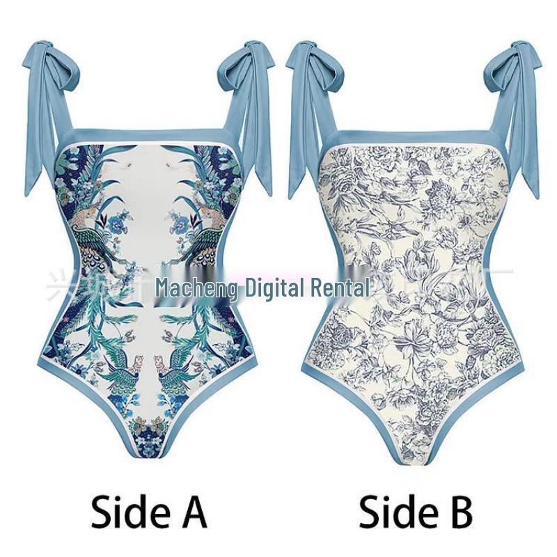 2025 Euro-American Conservative French Retro Swimsuit: Two-Piece Bikini
