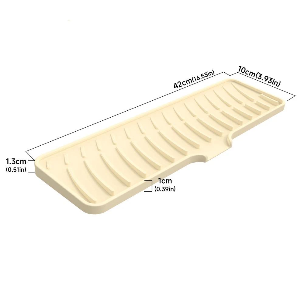 1Pcs Wave Draining Pad Silicone Drying Mat New Non-slip Dish Holder Table Mat Kitchen Placemat Foldable Heat Insulation Pad