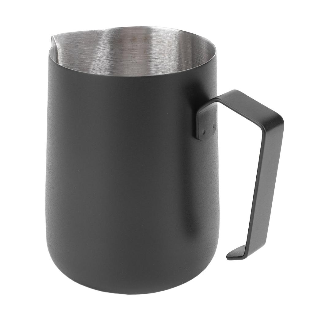 Milk Frothing Pitcher 450ml 304 Stainless Steel Coffee Creamer Cup Latte Art Steaming Pitcher for Cafe Home Kitchen