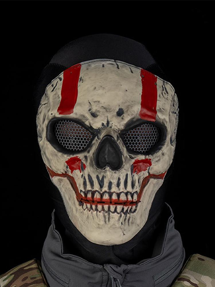 Geest Schedel Ski Mask Horror Winddicht Airsoft Gezicht Schedel Masker Opvouwbaar Geest Masker voor Cosplay