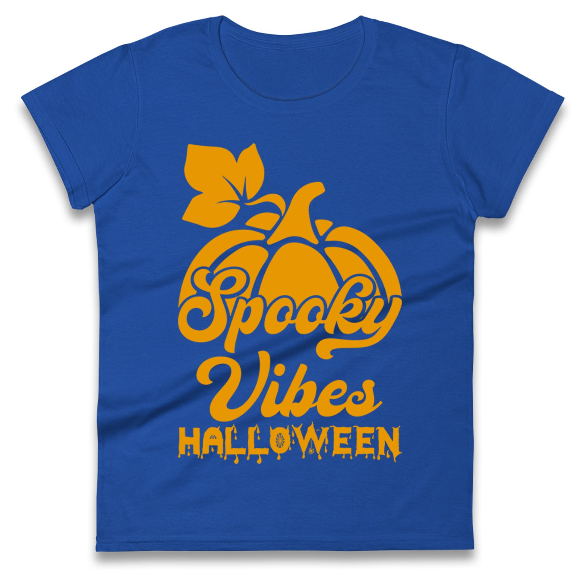 Spooky Vibes Halloween Womens T Shirt Mens Tops Tees Unisex 2XL