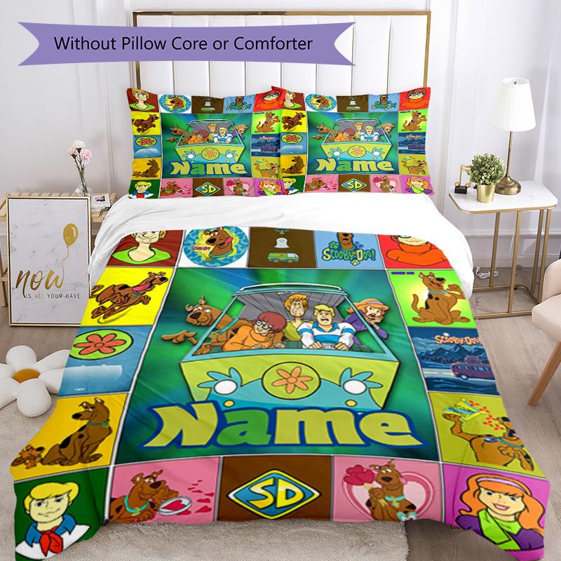 Ammonitore (14) Set Biancheria da Letto Personalizzabile con Nome Copripiumino Traspirante con Federe Decorazione per la Casa Regalo di Compleanno