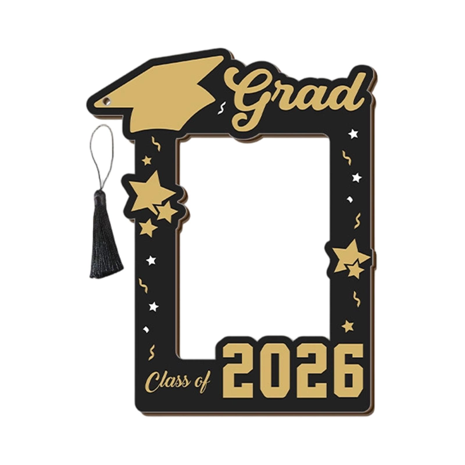 

Graduation Wooden Photo Frame Magnetic Decorative Stand, Creative Personalized Graduation Gift, Fridge Magnet Decoration One Size