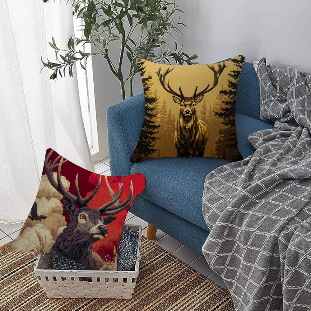 Lovely Wild Animal Dee Cushion Cover Pillowcase Upholstery Sofa Throw Pillow Home Decor Pillowcas