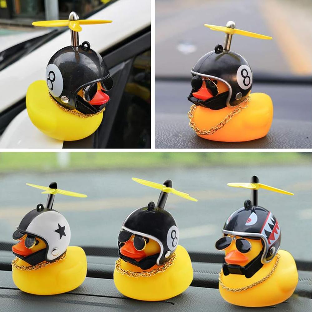 New Vinyl Duck Car Decorations Cute Yellow Duck Car Dashboard Ornaments