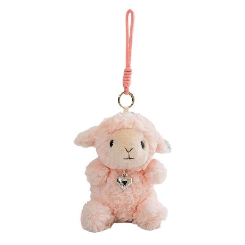 

1Pc 16/23cm Kawaii Alpacasso Plush Dolls Stuffed Soft Soothe Toy Keychain Pendant Doll Adorable Birthday Christmas Gift 16cm розовый