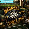 1PC Custom Name Blanket Throw darts Printed Flannel blankets Patterns Throw Blanket All-Season Soft Gift for Couch, Bed, Camping, Birthday gifts