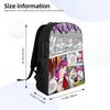 Meninas McAllon Anime Backpack Cartoon Travel Bags 3D Printed Casual Daypacks-SYS393