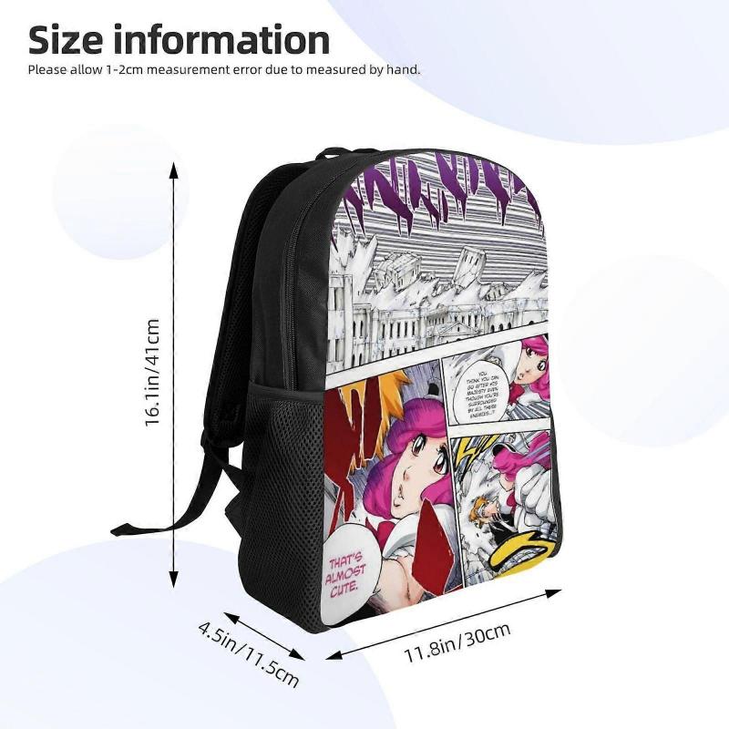 Meninas McAllon Anime Backpack Cartoon Travel Bags 3D Printed Casual Daypacks-SYS393