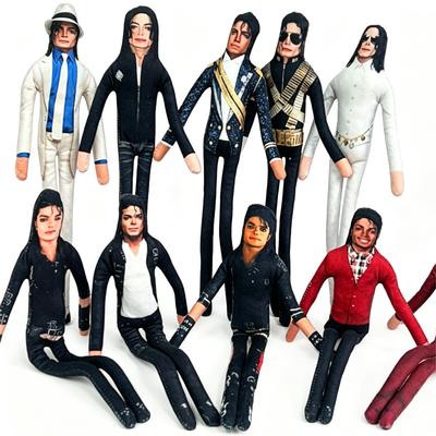 Michael Jackson Buigbare Pluche Figuur Cosplay Zacht Gevuld Figuur Prop Flexibel Fan Verzameling Abstract Gewricht Mobiliteit Prop Cadeau