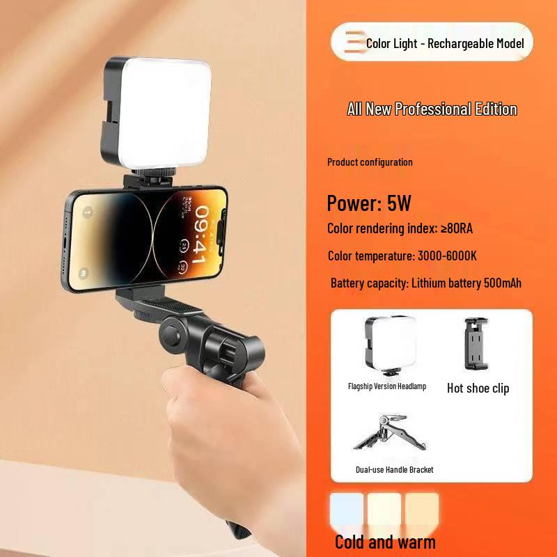 Portable RGB LED Fill Light for Mobile Photography & Live Streaming