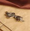 Brass Fish Keychain Antique  Fish Car Keychain Accessories Pendant Ornament
