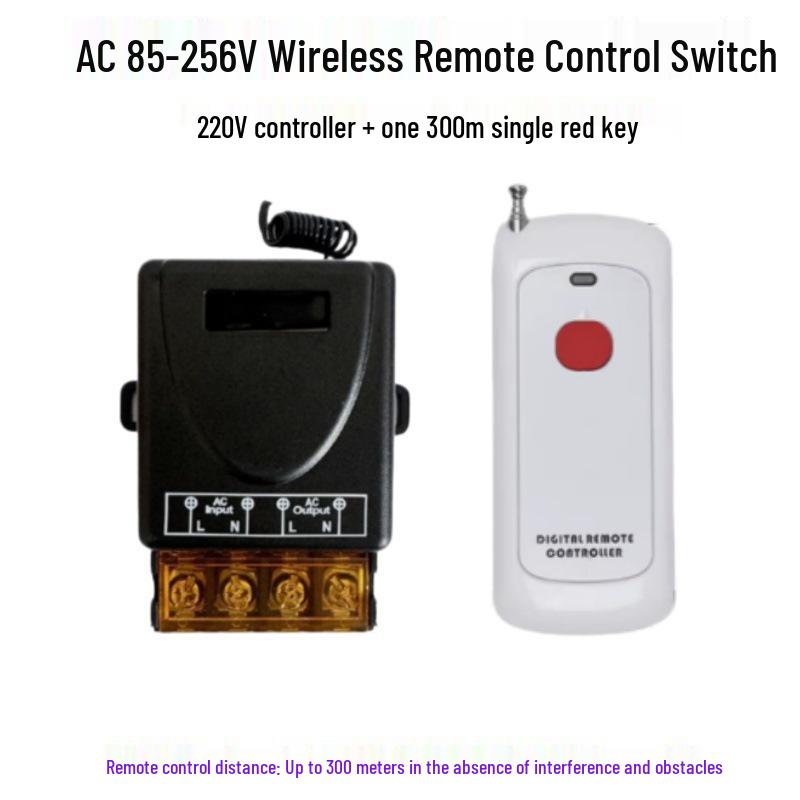 220V 30A Wireless Remote Control Switch for Water Pump, Motor, Range Hood, Exhaust Fan, and Sprayer.