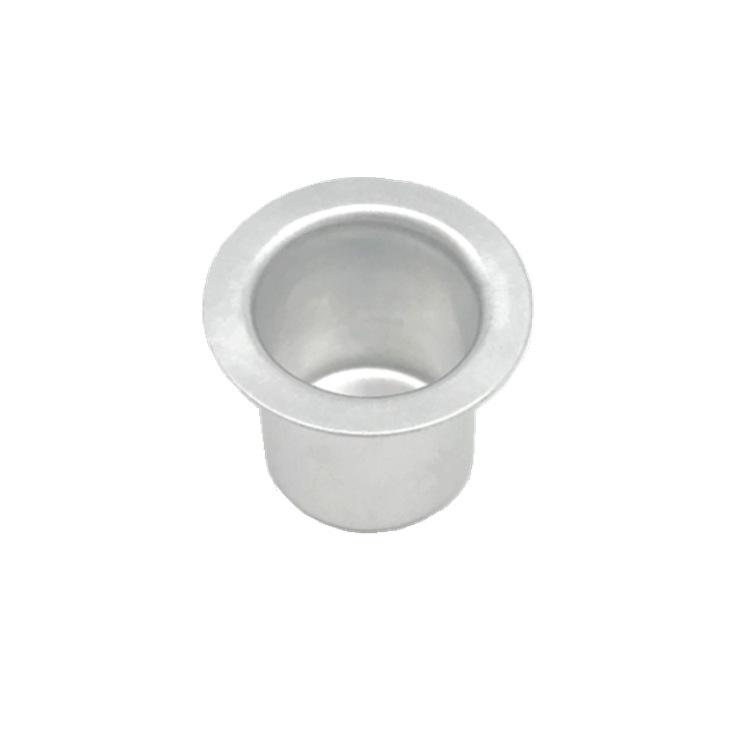 White Aluminum Cup Candlestick Ornament for Dining Table - Christmas Candlelight Handicraft