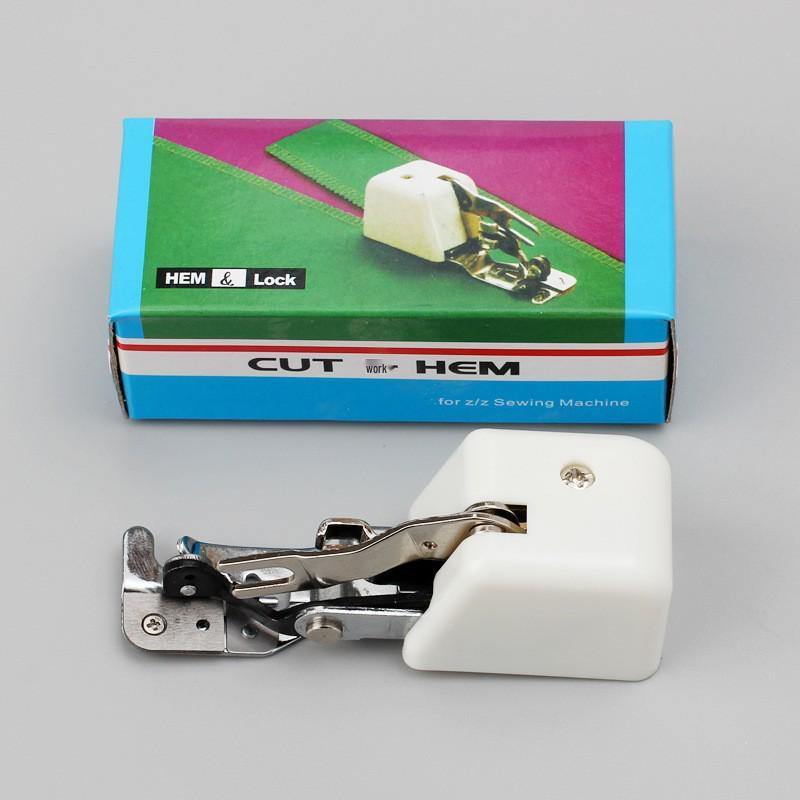 Multifunktionales elektrisches Nähmaschinen-Nähfuß-Set mit Führungsstange & Overlockmesser