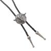 Personalizing Engraving Pendant Bolo Tie Collar Chain with Bull Head Pendant Fashion Neck Jewelry Unisex Daily Accessory