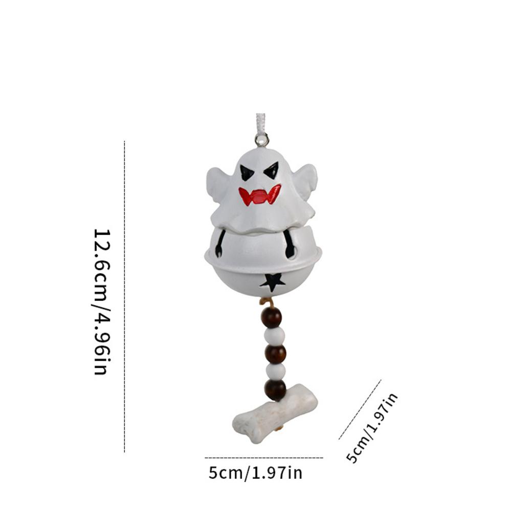 Halloween Creative Fun Resin Phantasmal Bell Pendant Decoration Door Hanging Halloween Phantasmal Bell  Wind Chimes