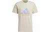 adidas Graphic T-Shirt Asia Sizing 'White Blue' JP4585