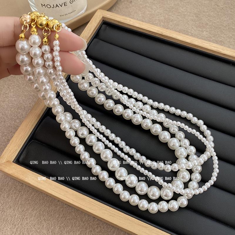 Colier Elegant cu Perle pentru Claviculă - Bijuterii Trendy de Lux Ușor pentru Femei