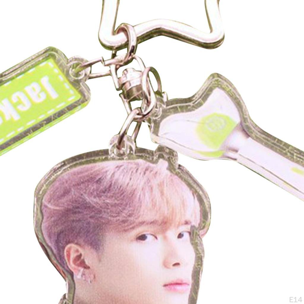 Acrylic Keychain Portable Versatile Adorable Keyring for Women Birthday Gift Style A