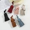 Faux Leather Tassel Hanging Ornament DIY Crafts Making Vintage Tassel Pendant Bag Purse Car Keychain Schoolbag Hanging Decoration