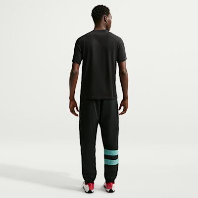 Men's Nike Dri-FIT Primary T-Shirts Men's Black/Black/Cactus Green Crew Neck Moderate