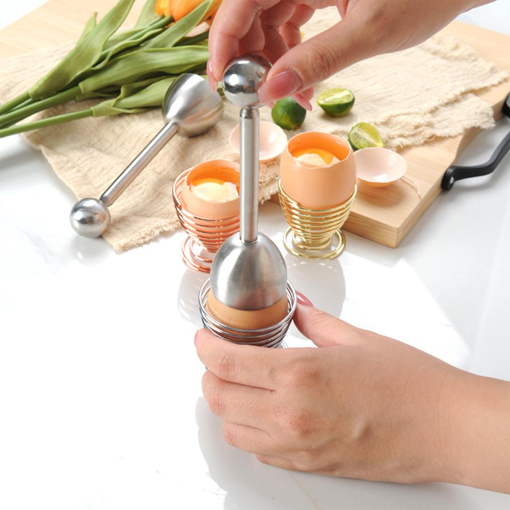 Stainless Steel Egg Bottle Opener Kitchen Egg Opener Tool Egg Cracker for Touch Egg Opener Egg Separator