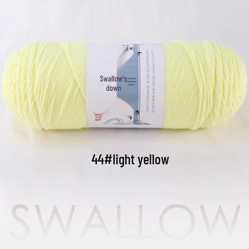 Large Skein 5-Ply Milk Cotton Yarn: Luxurious Plush for Doll Making & Seat Cushions, Available in 80 Colors