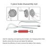 Portable Drum Brake Spring Pliers Set for DIY Enthusiasts Auto Technicians Double Ended Pliers Installer Adjustment Tool