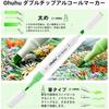Ohuhu Marker Pen Brush Type 48 Color Beginner Brush/Bold Illustration Marker Triangular Shaft Ble...