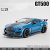 LLI6 Large 1:18 Ford Mustang GT500 Miniatures Alloy Diecast Metal Vehicle Model Desk Desktop Collection Decorative Hobby Ornaments