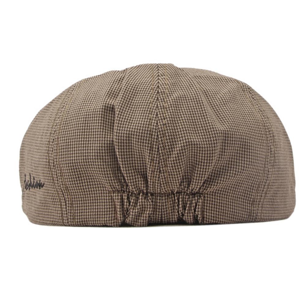 Ht4168 Berets Spring Summer Caps For Men Women Artist Painter Octagonal Beret Hat Flat Cap Male Female Plaid Beret Cap