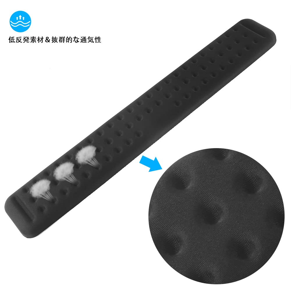 Keyboard Wrist Rest Mouse Pad Wrist Rest Integrated Set of 2 Wrist Support Hand Rest Wrist Cushion Memory Foam Arm Rest Armrest Ergonomic for