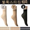 [J.Cotton] Korean-Made High-Elasticity Ankle Stockings 10-Piece Set