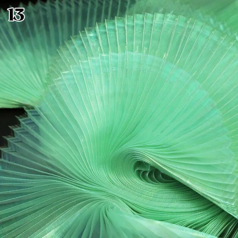100x140cm Laser Pleated Fabric Crinkle Wedding Photography Background Stage Decors DIY Women Dress Suit Diy Sewing Material