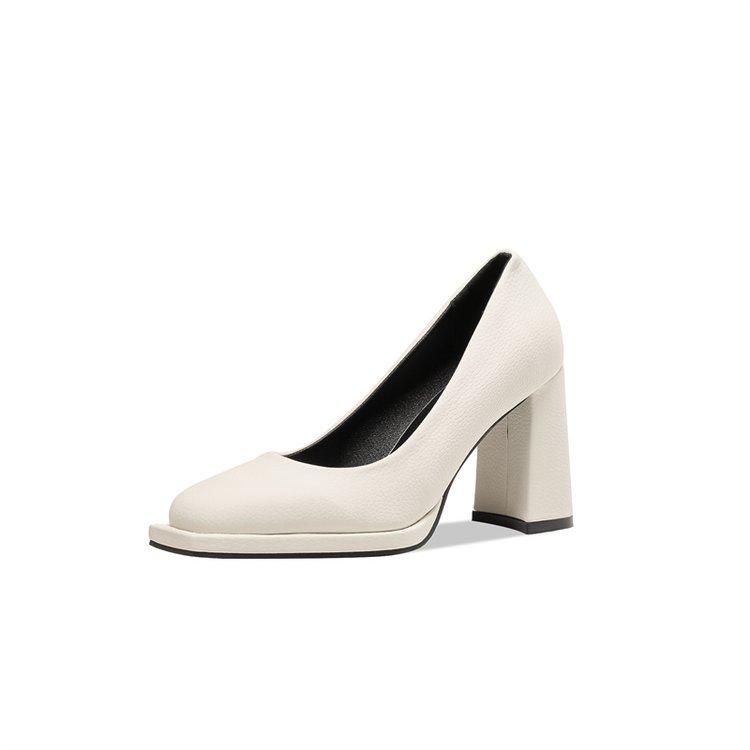 

Popular Spring and Autumn New British Style Thick Heel Work Shoes Square Head Shallow Mouth High Heels Women s Fashion Mary Jane Single Shoes Women s 39
